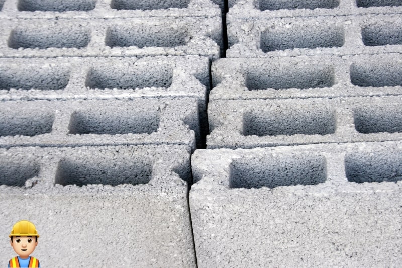 Parede de bloco de concreto