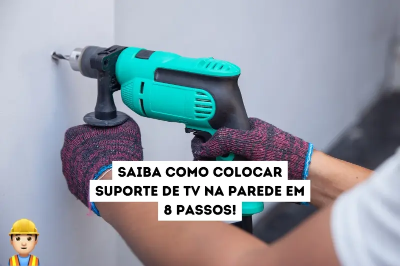 Como colocar suporte de TV na parede?